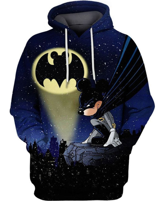 Batman Mickey Mouse Batman Symbol All Over Printed 3d Hoodie T Shirt Sweatshirt Zip Hoodie Bomber Moonbestprint