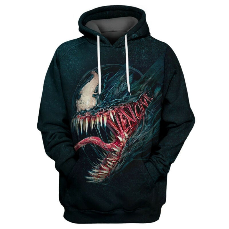 Max Red &amp; Blue Venom Hoodie Zip Hoodie Moonbestprint