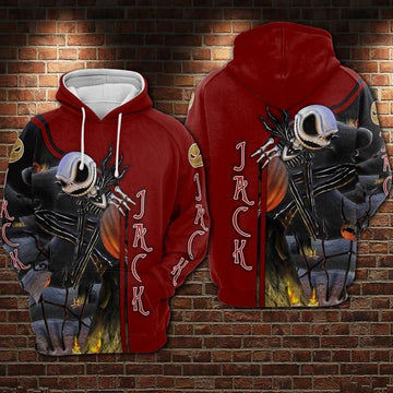 Jack Skellington Over Print 3d Hoodie Zip Hoodie 218 Moonbestprint