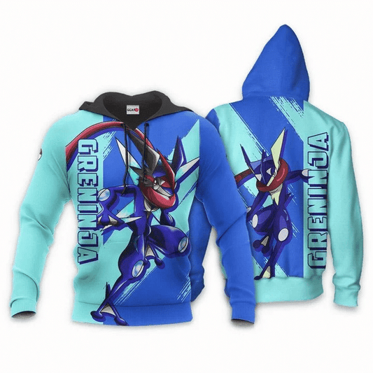 Pokemon Greninja Anime Manga For Men And Women 3d Hoodie Zip Hoodie Moonbestprint