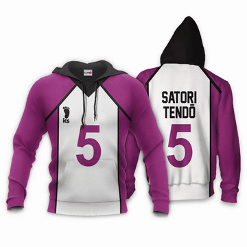 Shiratorizawa Satori Tendo Anime Manga Haikyuu Number 5 For Men And Women 3d Hoodie Zip Hoodie Moonbestprint