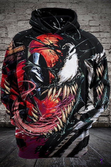 Deadpool &amp; Venom Hoodie 3d Moonbestprint