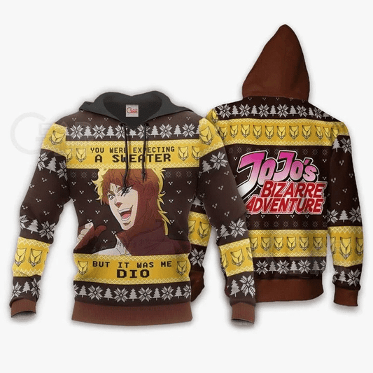 Dio Brando Ugly Christmas Jojo's Bizarre Adventure Xmas Anime Manga For Men And Women 3d Hoodie Zip Hoodie Moonbestprint