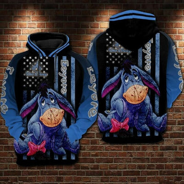 Eeyore Cartoon Winnie The Pooh Movies The Disney Over Print 3d Hoodie Zip Hoodie Moonbestprint