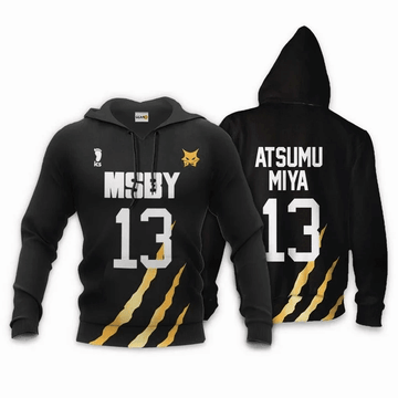 Msby Atsumu Miya Anime Manga Haikyuu Number 13 For Men And Women 3d Hoodie Zip Hoodie Moonbestprint