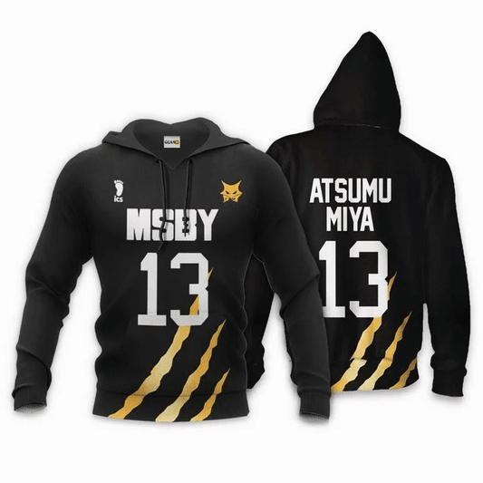 Msby Atsumu Miya Anime Manga Haikyuu Number 13 For Men And Women 3d Hoodie Zip Hoodie Moonbestprint