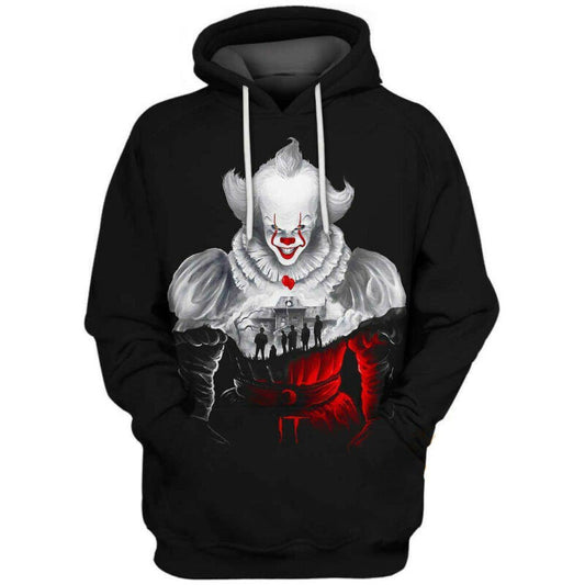 Halloween Hoodie Pennywise Hoodie Haunted House Of Pennywise 3d Hoodie Zip Hoodie Moonbestprint