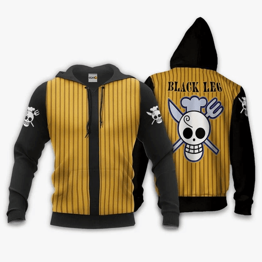 One Piece Sanji Black Leg Anime Manga For Men And Women 3d Hoodie Zip Hoodie Moonbestprint