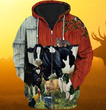 Farmer Farm For Men And Women 3d Hoodie Zip Hoodie Moonbestprint