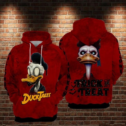 Duck Tales Trick Or Treat Halloween Over Print 3d Hoodie Zip Hoodie Moonbestprint