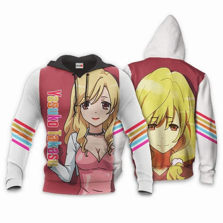 Toradora Yasuko Takasu Anime Manga For Men And Women 3d Hoodie Zip Hoodie Moonbestprint