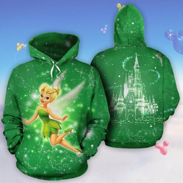 Tinkerbell Green Dress Unisex 3d Hoodie Zip Hoodie Moonbestprint