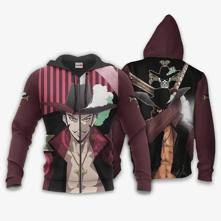 Dracule Mihawk One Piece Anime Manga For Men And Women 3d Hoodie Zip Hoodie Moonbestprint