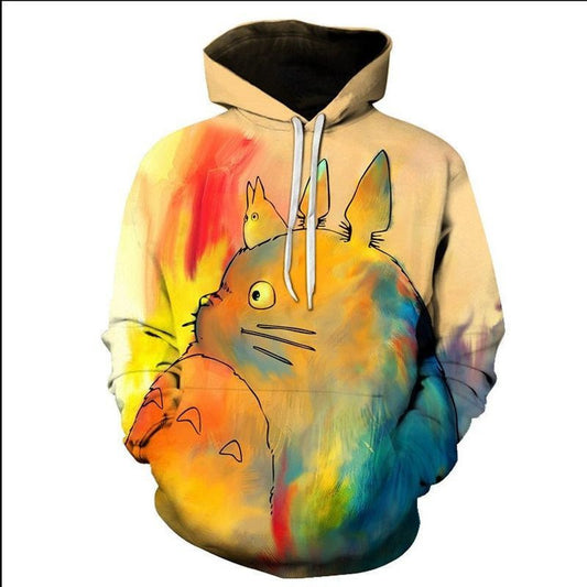 Anime Cute Totoro 3d Hoodie Zip Hoodie Moonbestprint
