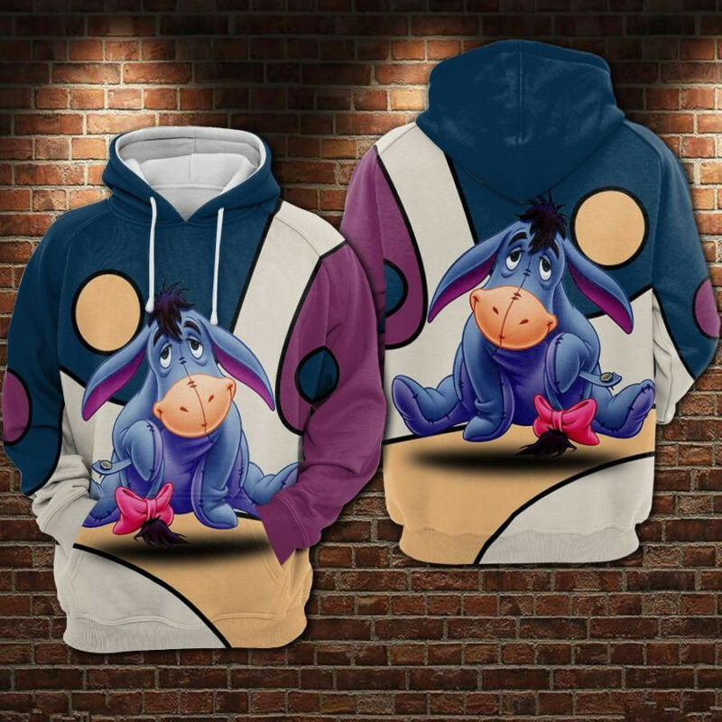 Eeyore Cartoon Winnie The Pooh Movies The Disney 1 Over Print 3d Hoodie Zip Hoodie Moonbestprint