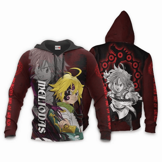 Dragons Sin Of Wrath Meliodas Seven Deadly Sins Anime Manga For Men And Women 3d Hoodie Zip Hoodie Moonbestprint