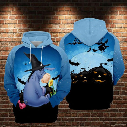 Eeyore Halloween Over Print 3d Hoodie Zip Hoodie Moonbestprint