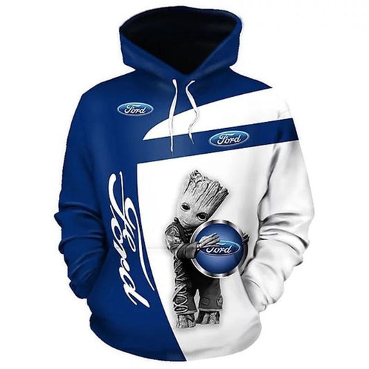 Ford Car Baby Groot For Men For Women All Over Printed 3d Hoodie Moonbestprint