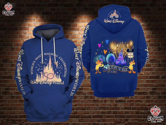 Disney 50th Anniversary Custom Hoodie Zip Hoodie Pk004 Moonbestprint