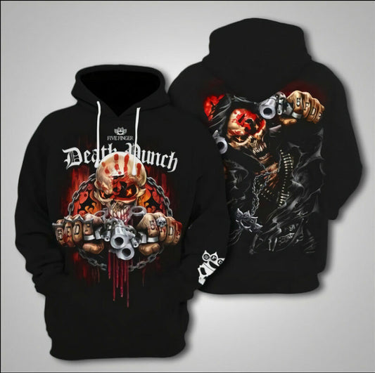 Five Finger Death Punch 3d Hoodie Zipper Hoodie Moonbestprint