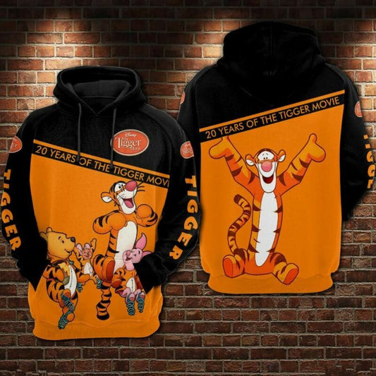 Winnie The Pooh 20 Years Of The Tigger Movie Over Print 3d Hoodie Zip Hoodie Moonbestprint