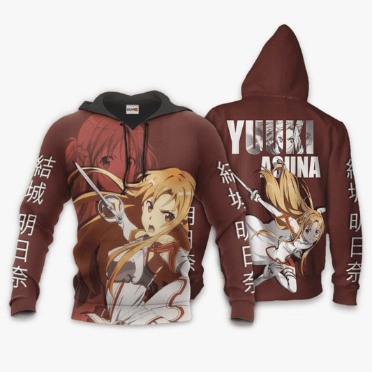 Asuna Yuuki Anime Manga Sword Art Online For Men And Women 3d Hoodie Zip Hoodie Moonbestprint