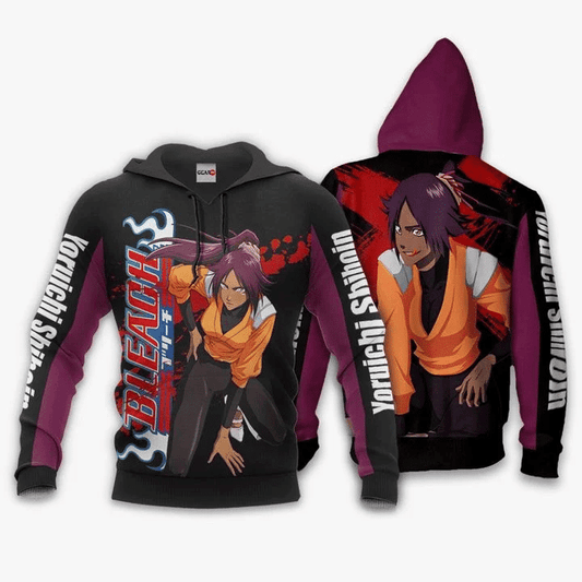 Yoruichi Shihoin Anime Manga Bleach For Men And Women 3d Hoodie Zip Hoodie Moonbestprint