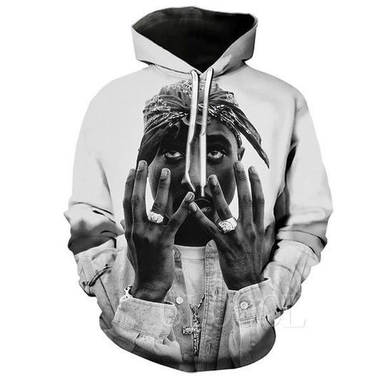 Rapper Amaru Shakur 2pac Tupac Hoodie Women Men Hip Hop 3d Hoodie Zip Hoodie Moonbestprint