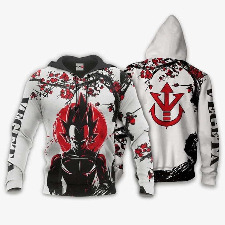 Dbz Prince Vegeta Dragon Ball Anime Manga For Men And Women 3d Hoodie Zip Hoodie Moonbestprint