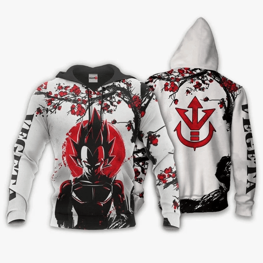 Dbz Prince Vegeta Dragon Ball Anime Manga For Men And Women 3d Hoodie Zip Hoodie Moonbestprint