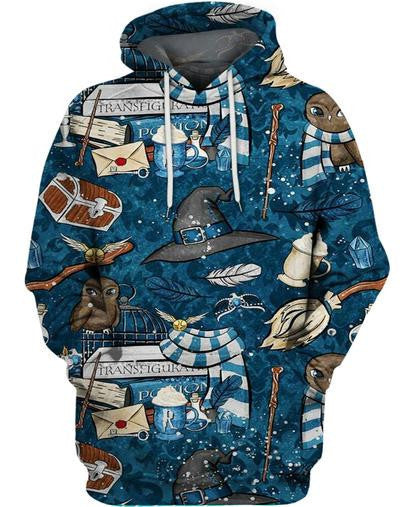 Harry Potter Ravenclaw 3d Hoodie Zipper Hoodie Moonbestprint