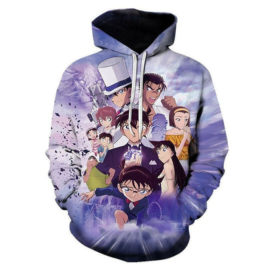Detective Conan Over Print 3d Hoodie Zip Hoodie Moonbestprint