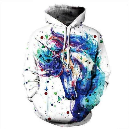 Colorfull Unicorn Unisex 3d All Over Print Hoodie Moonbestprint