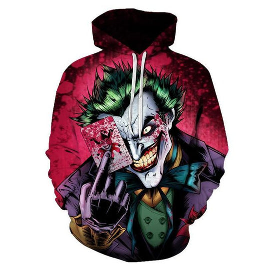 Joker Poker Halloween Over Print 3d Hoodie Zip Hoodie Moonbestprint