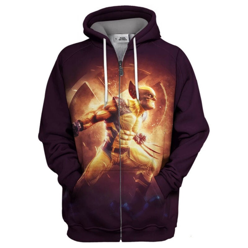 Marvel Wolverine 3d Hoodie Zip Hoodie Moonbestprint