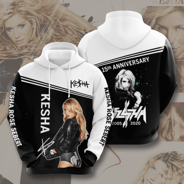 Kesha 15th Anniversary 2005 2020 Signature Design Gift For Fan Custom 3d Hoodie All Over Printed Hoodie Moonbestprint