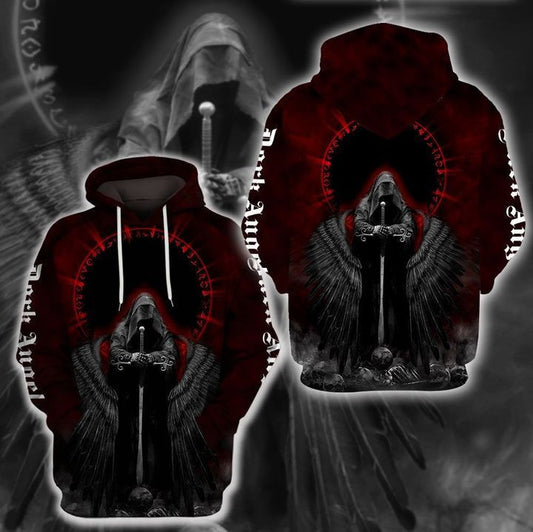 Death Dark Angel 3d Hoodie Zip Hoodie Moonbestprint