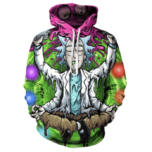 Cartoon Rick And Morty Gift For Men And Women Over Print 3d Hoodie Zip Hoodie 890 Moonbestprint