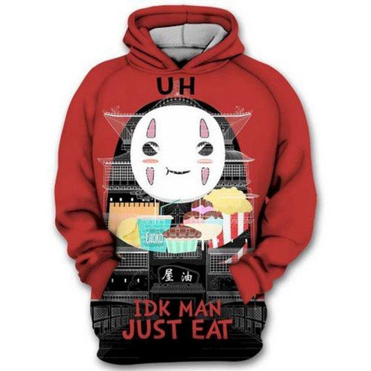 Uh Idk Man Just Eat All Over Printing 3d Hoodie Moonbestprint