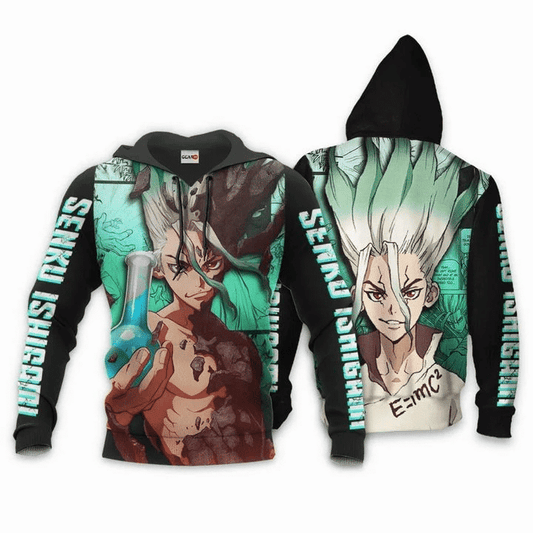 Senku Ishigami Anime Dr Stone For Men And Women 3d Hoodie Zip Hoodie Moonbestprint