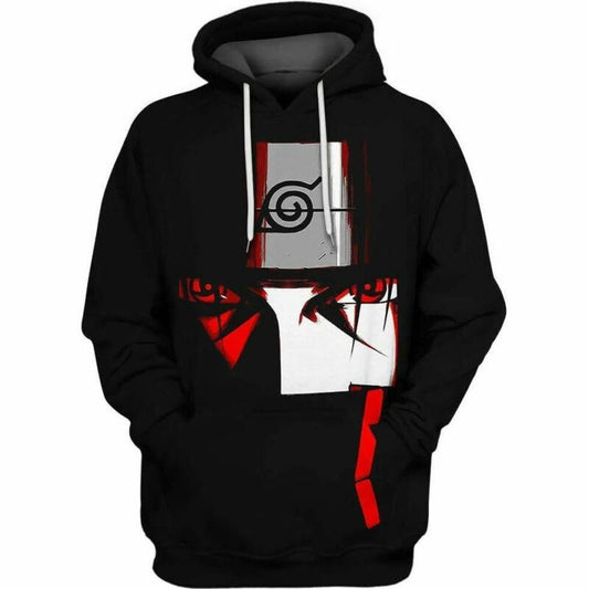 Itachi Uchiha Eyes Naruto Over Print 3d Hoodie Zip Hoodie Moonbestprint