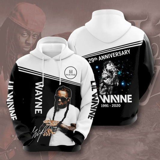 Lil Wayne 29th Anniversary 1991 2020 3d Hoodie Moonbestprint