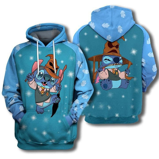 Adorable Harry Potter Stitch 3d Hoodie Zip Hoodie Moonbestprint