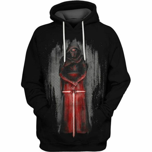 Knight Of Ren Star Wars Over Print 3d Hoodie Zip Hoodie Moonbestprint