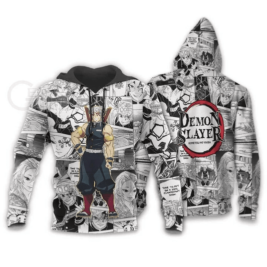Tengen Uzui Demon Slayer Anime Manga For Men And Women 3d Hoodie Zip Hoodie Moonbestprint