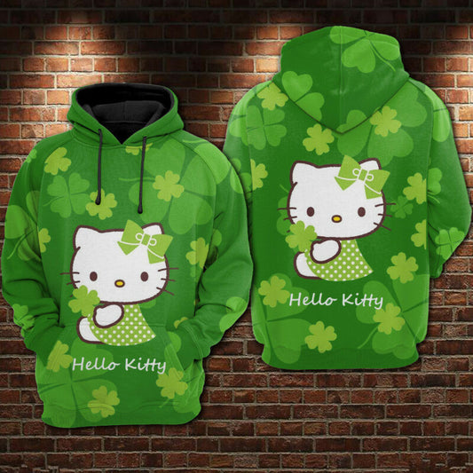 Hello Kitty Patrick's Day Hoodie Zip Hoodie Ii Moonbestprint
