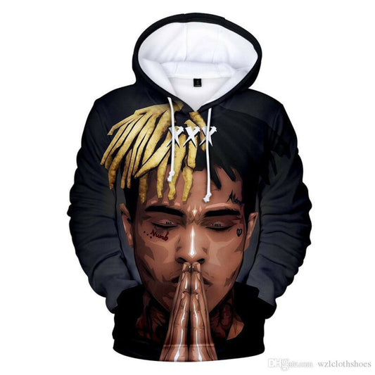 Xxxtentacion Rapper Print 3d Hoodie Zipper Hoodie Moonbestprint