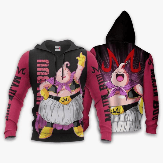 Fat Majin Buu Dragon Ball Anime Manga For Men And Women 3d Hoodie Zip Hoodie Moonbestprint