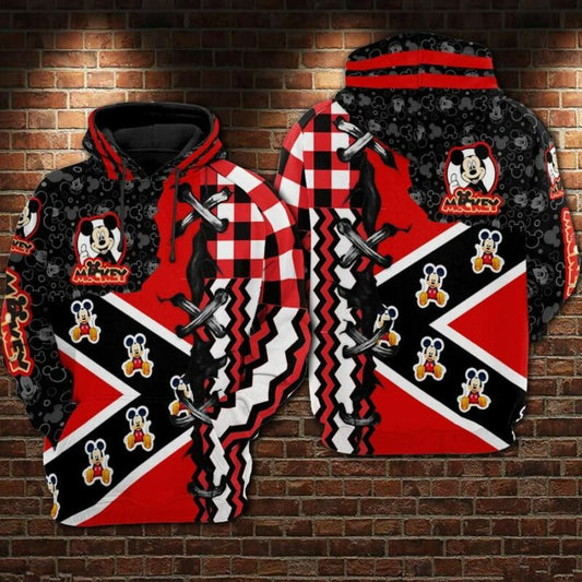 Mickey Mouse 10 Over Print 3d Hoodie Zip Hoodie Moonbestprint