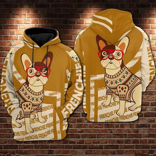 Frenchie Bulldog All Over Printed 3d Hoodie Moonbestprint
